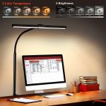 selfila LED Desk Lamp with Clamp - Architect Desk Lamp Swing Arm Task Light 360 ° Rotation Gooseneck Desktop Lighting for Office Home Workbench Drafting Reading - Image 2